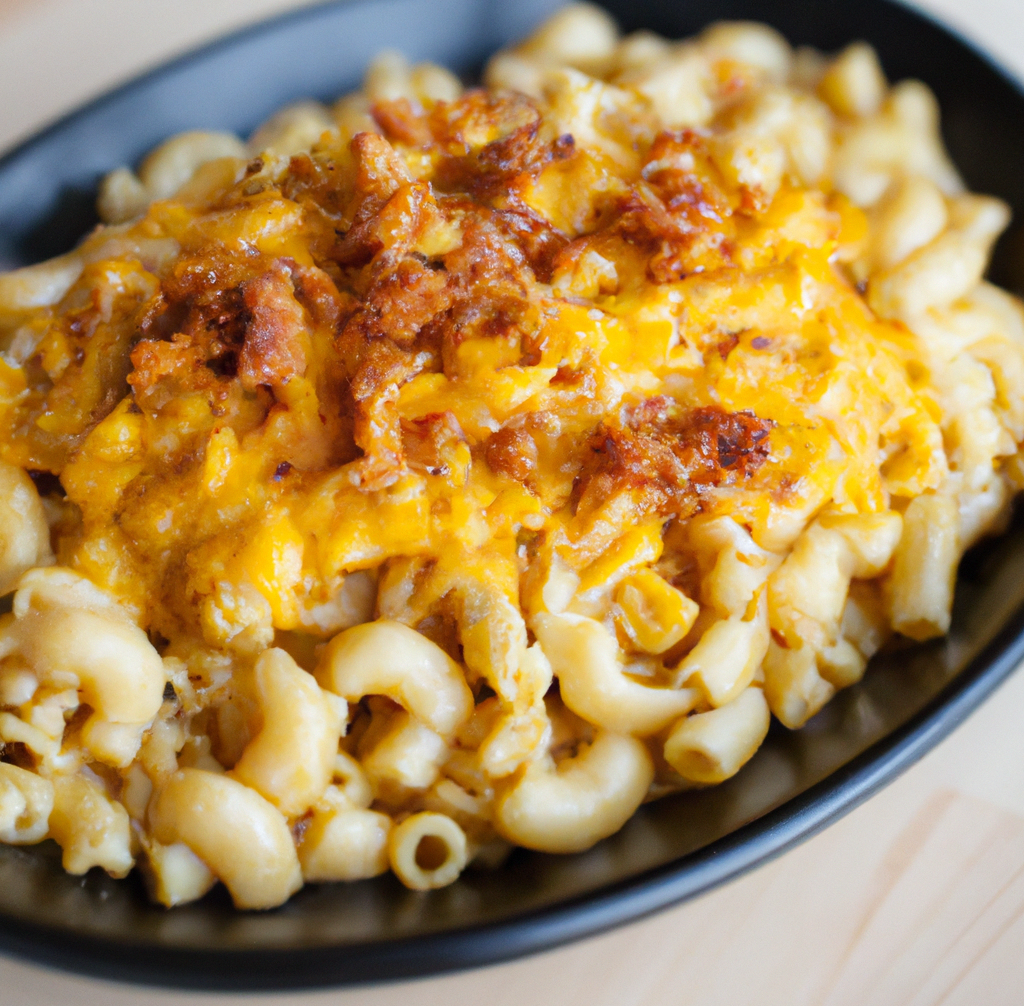 Hearty and Tangy - Mac & Cheese with BBQ Pulled Pork