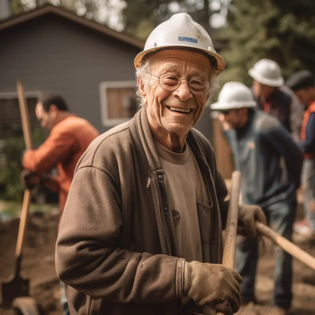 The Kind Neighbors Who Helped an Elderly Man Rebuild His Home After a Fire