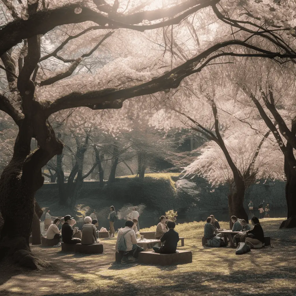 Japan's Tranquil Cherry Blossom Viewing (Hanami)