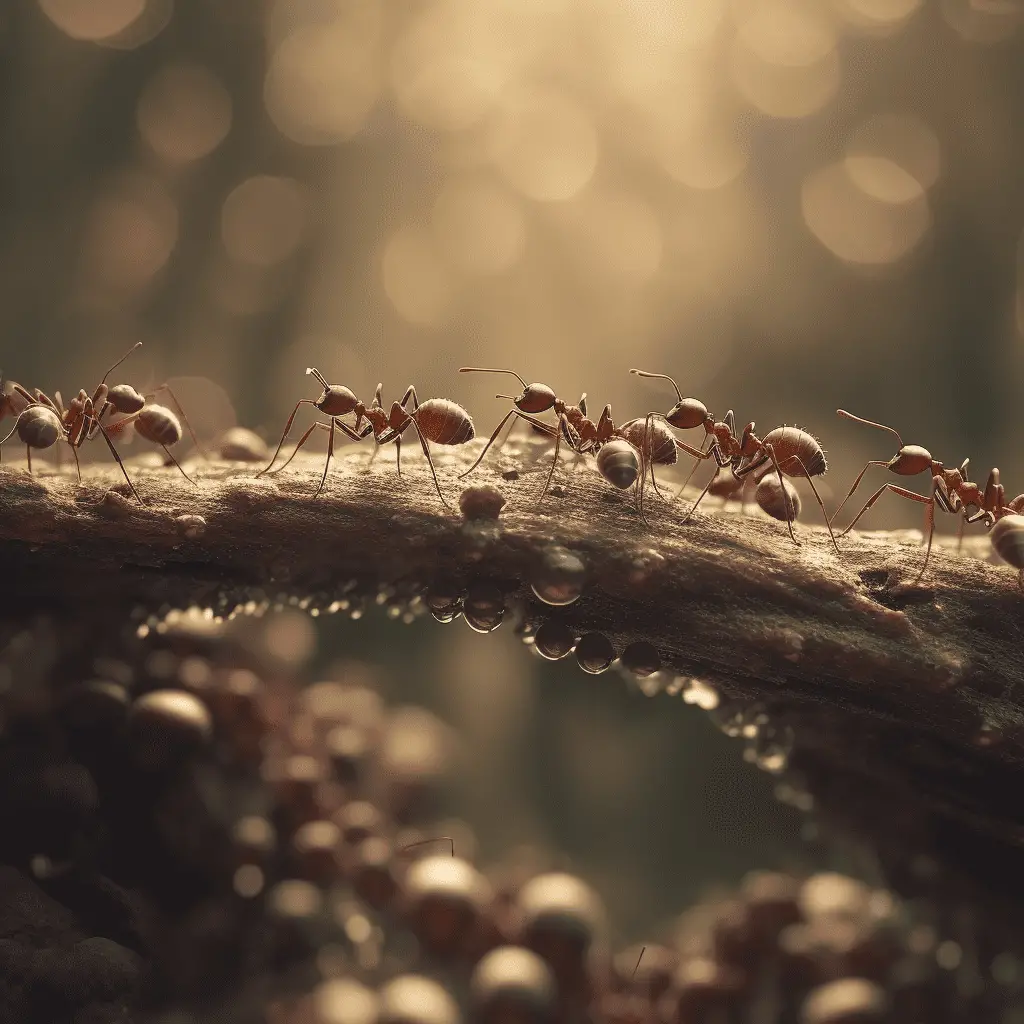 The Incredible Teamwork of Army Ants in Building Bridges