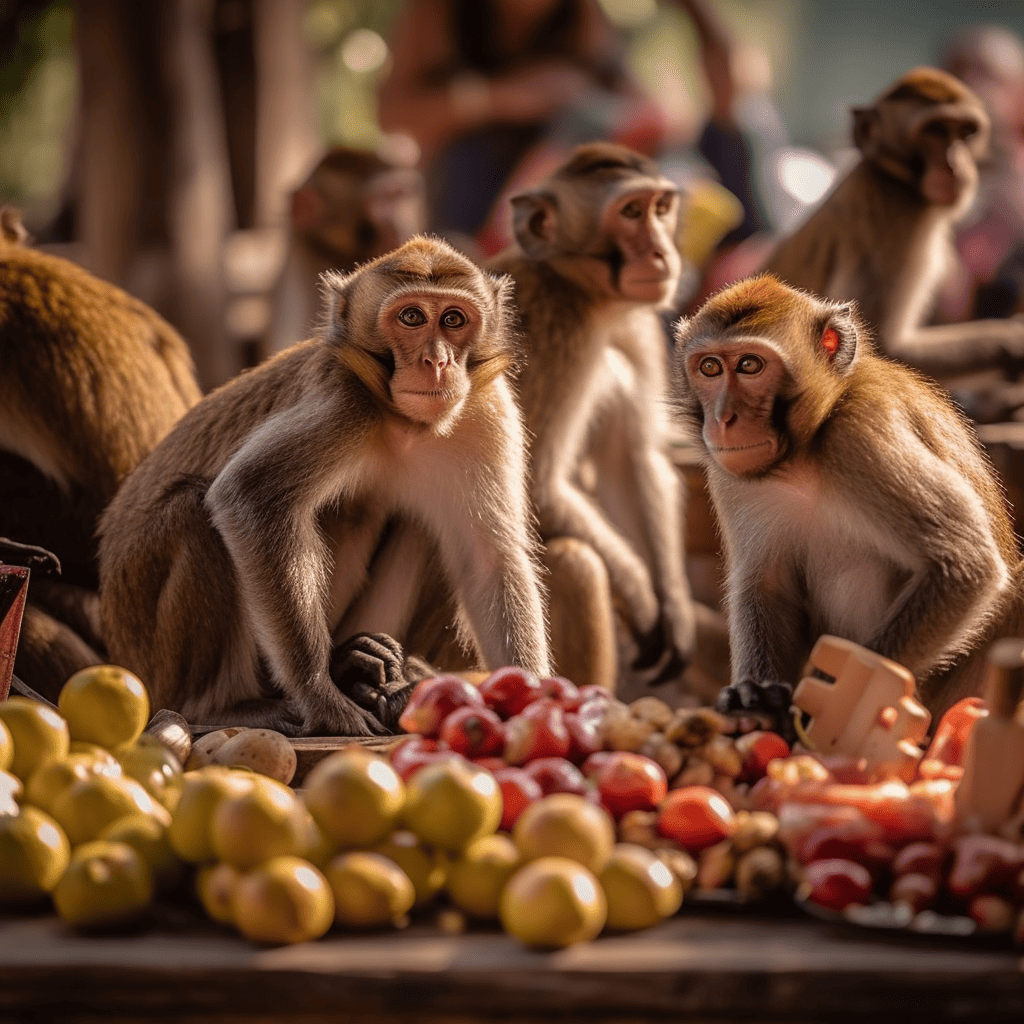 The Monkey Buffet Festival - A Feast for Monkeys in Thailand