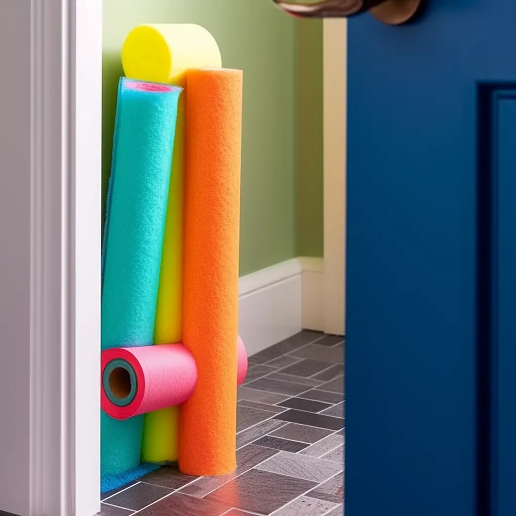 The Pool Noodle Doorstop No More Accidental Slams