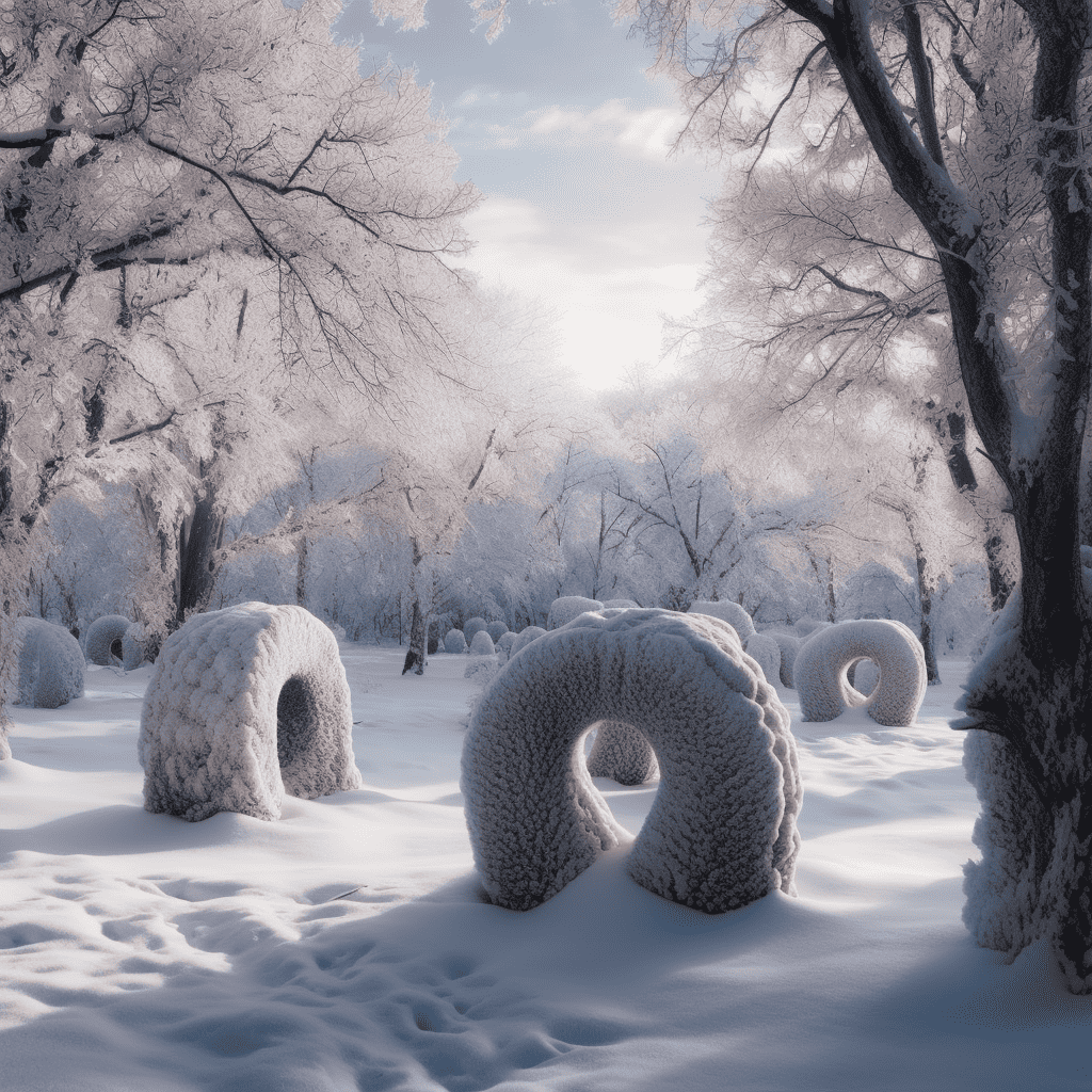 The Spellbinding Sight of Snow Donuts