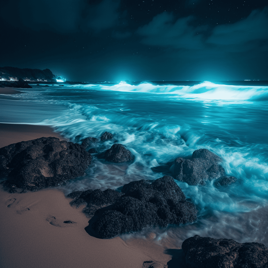 The Unbelievable Beauty of Bioluminescent Beaches