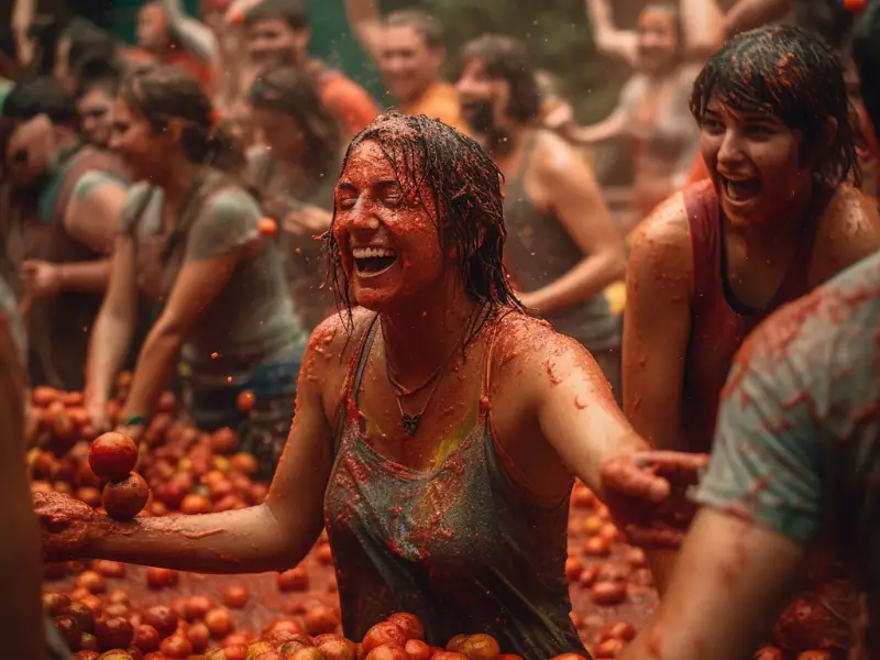 La Tomatina - The World's Largest Food Fight in Spain